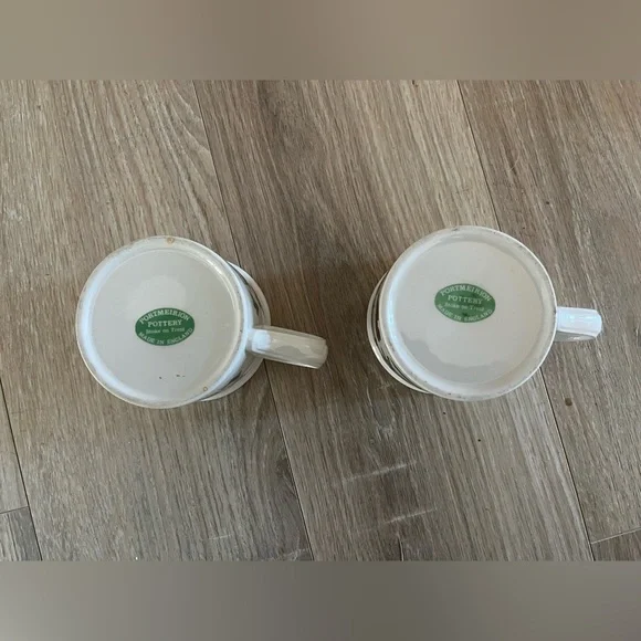 Portmeirion Pottery Botanic Garden Small Mugs Floral Pair - Picture 3 of 5